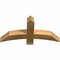 Ekena Millwork Bellingham Rough Sawn Timber Gable Bracket, Western Red Cedar, 36"W x 18"H x 4"D x 4"F, 12/12 Pitch GBW036X18X0404BEL00RWR - alternate 2
